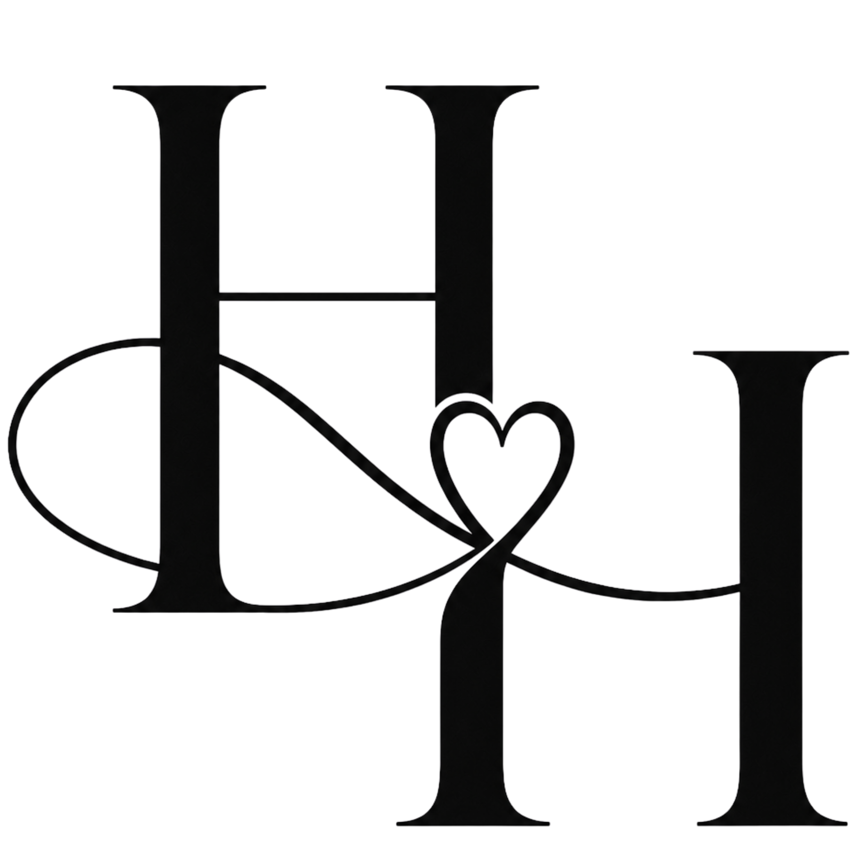 The H & H monogram created for Hadeeart and Hammed’s wedding.
